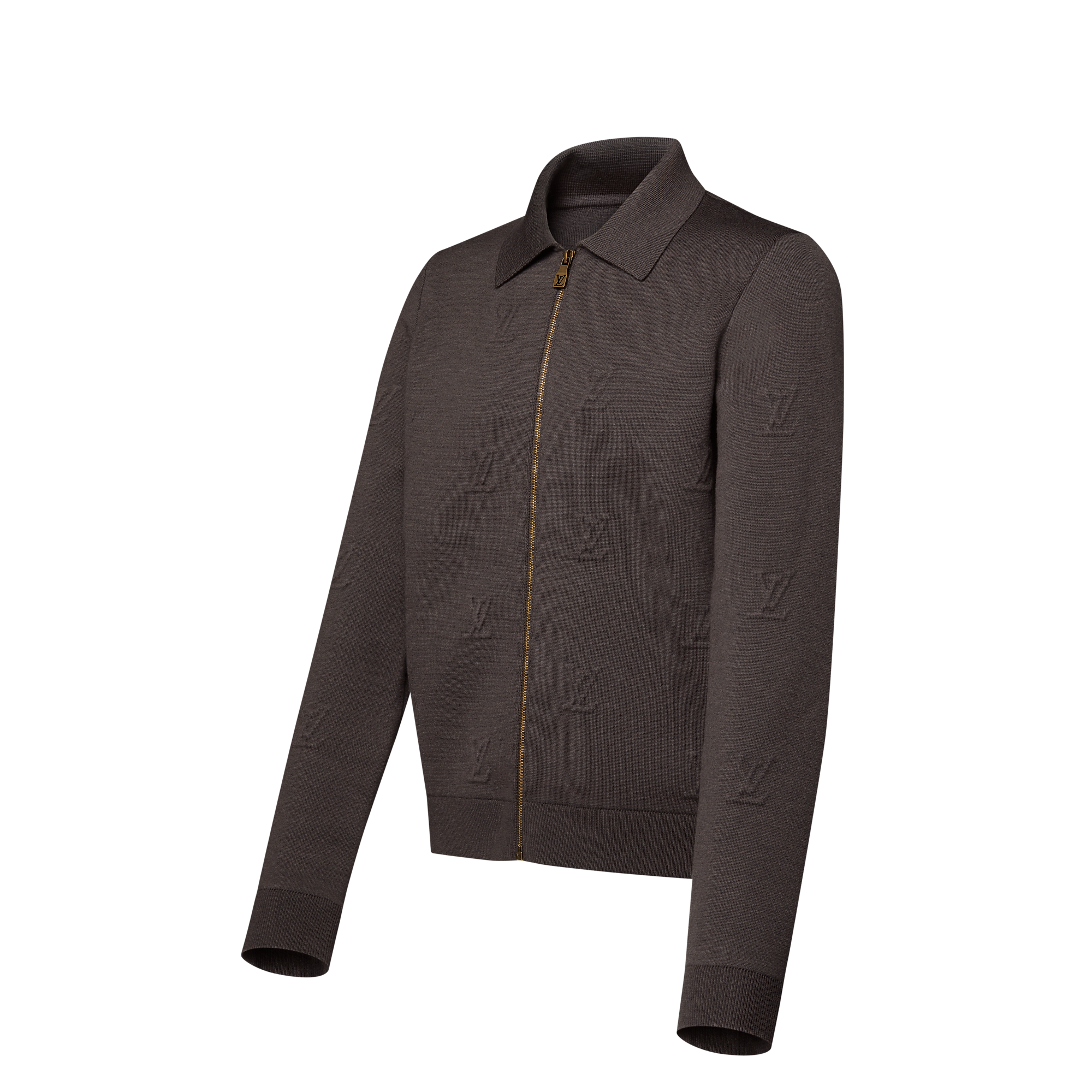 LV Blason Embossed Zipped Blouson