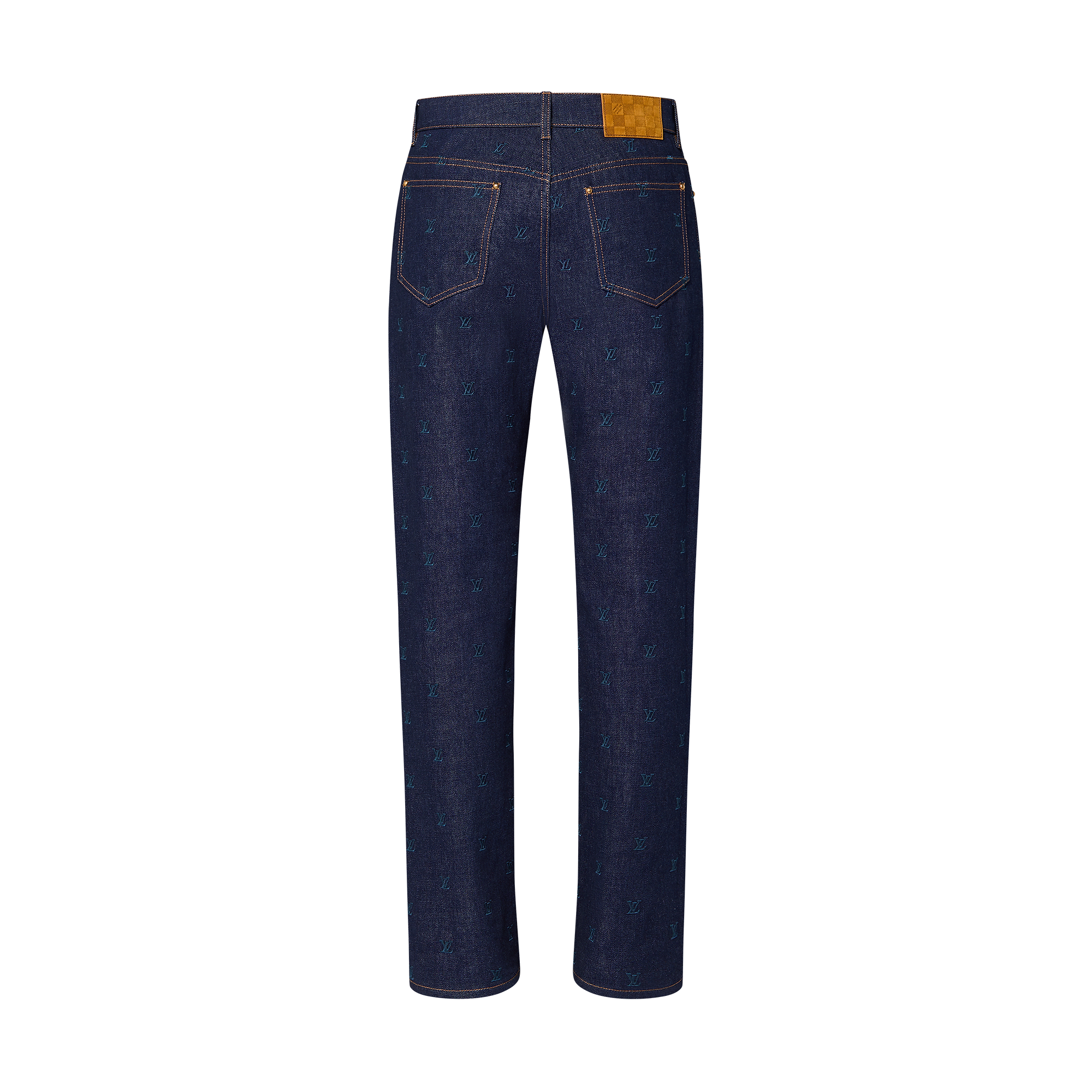 LV Blason Embroidered Denim Pants