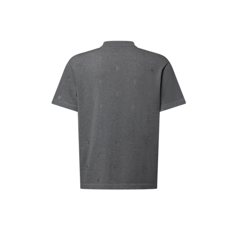 Ready-to-Wear Knitwear and Sweatshirts LV Blason Embroidered Short-Sleeved Crewneck | Louis Vuitton ® (Product zoom)