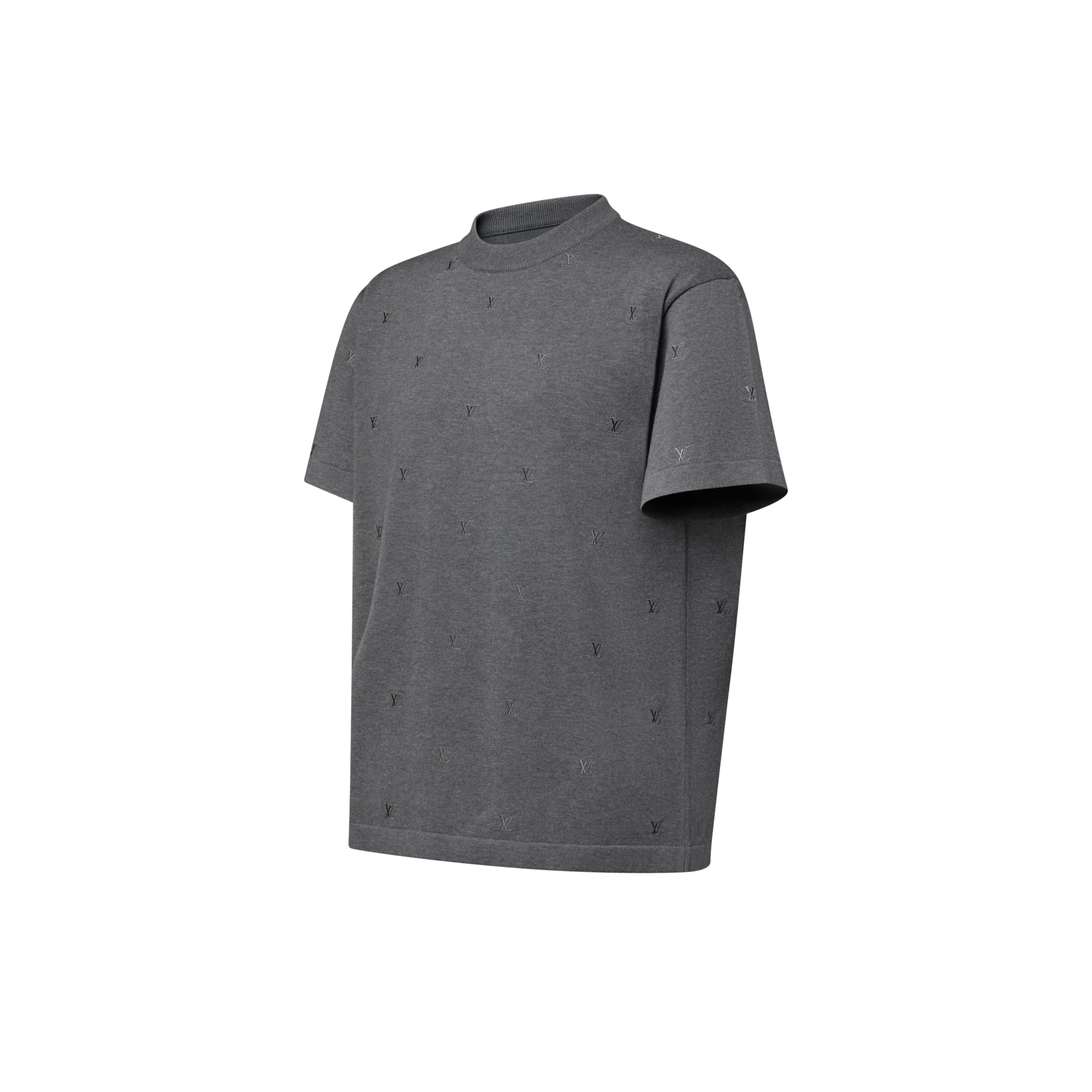  Ready-to-Wear Knitwear and Sweatshirts LV Blason Embroidered Short-Sleeved Crewneck | Louis Vuitton ® (Product zoom)