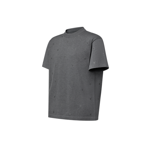 Ready-to-Wear Knitwear and Sweatshirts LV Blason Embroidered Short-Sleeved Crewneck | Louis Vuitton ® (Product zoom)