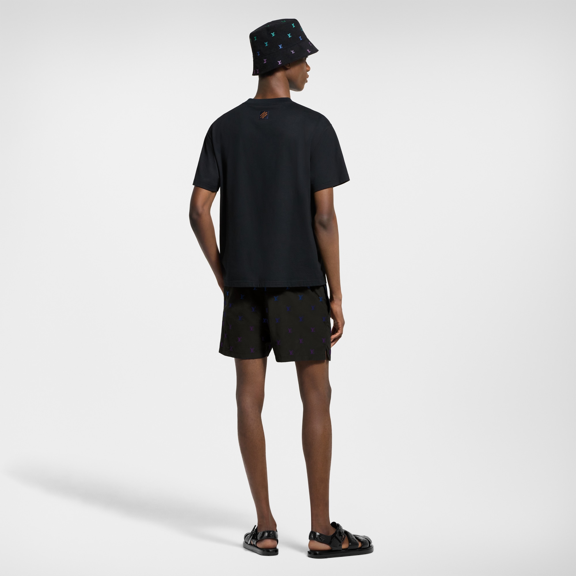  Ready-to-Wear Swimwear LV Blason Gradient Embroidered Swim Shorts | Louis Vuitton ® (Product zoom)