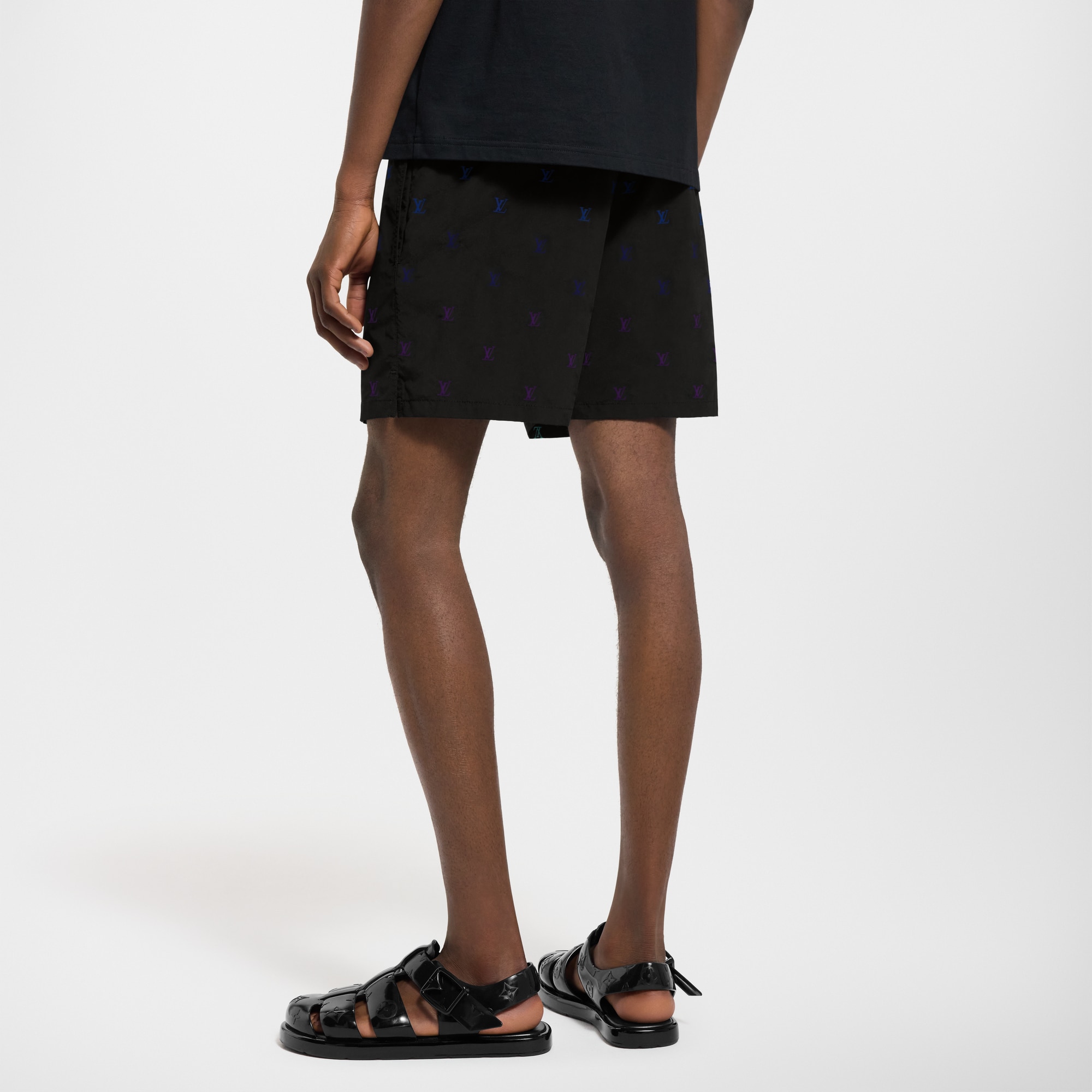  Ready-to-Wear Swimwear LV Blason Gradient Embroidered Swim Shorts | Louis Vuitton ® (Product zoom)