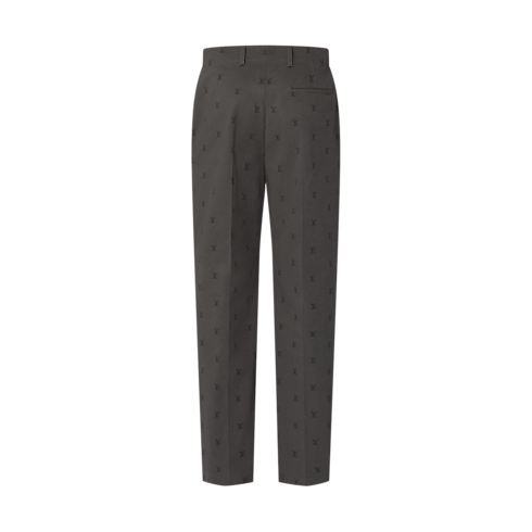 Ready-to-Wear Pants LV Blason Jacquard Cotton Classic Pants | Louis Vuitton ® (Product zoom)