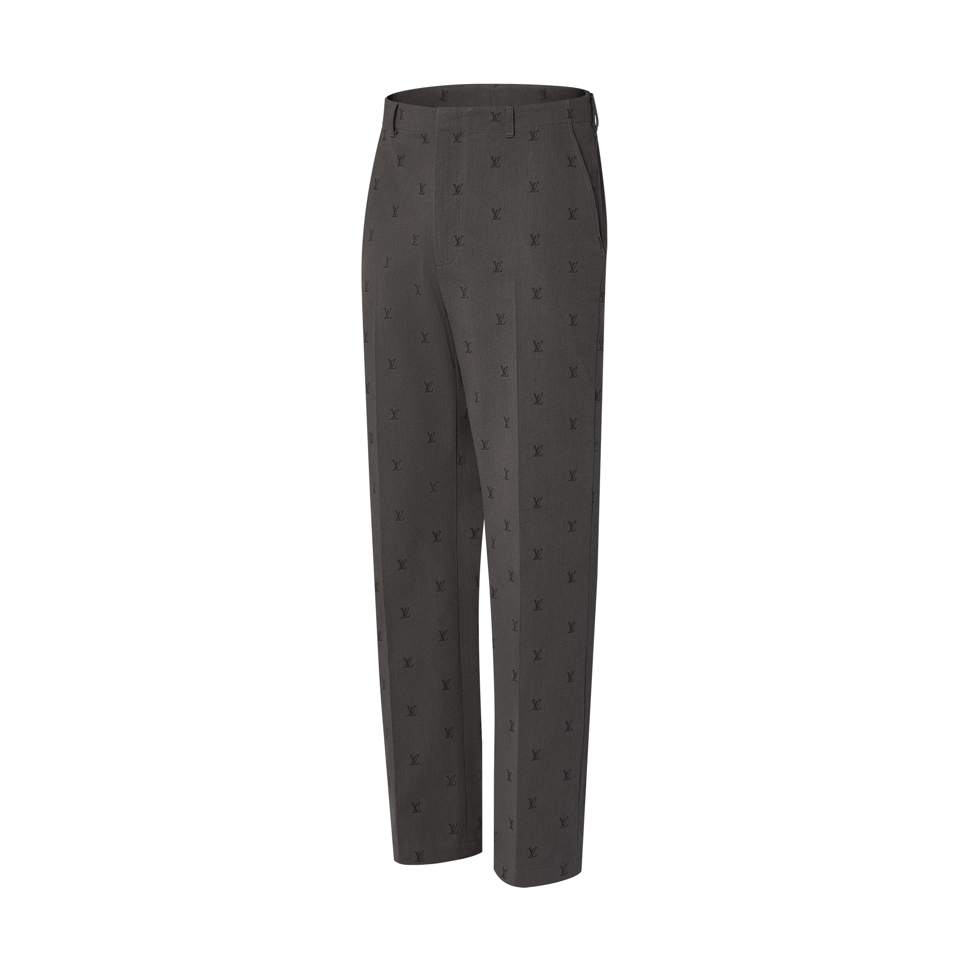  Ready-to-Wear Pants LV Blason Jacquard Cotton Classic Pants | Louis Vuitton ® (Product zoom)
