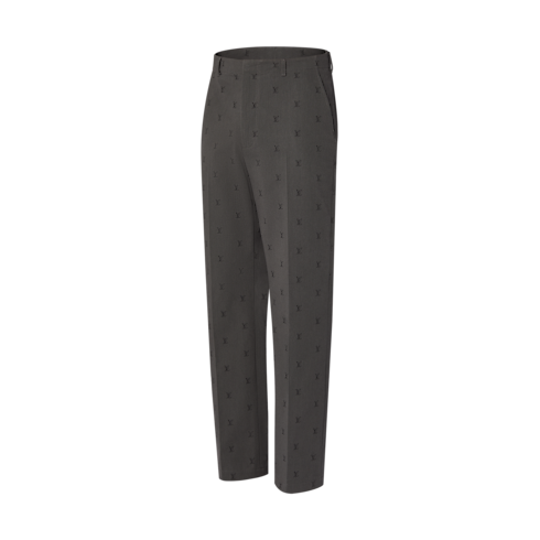 Ready-to-Wear Pants LV Blason Jacquard Cotton Classic Pants | Louis Vuitton ® (Product zoom)