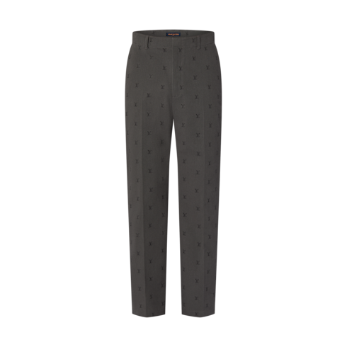 Ready-to-Wear Pants LV Blason Jacquard Cotton Classic Pants | Louis Vuitton ® (Product zoom)