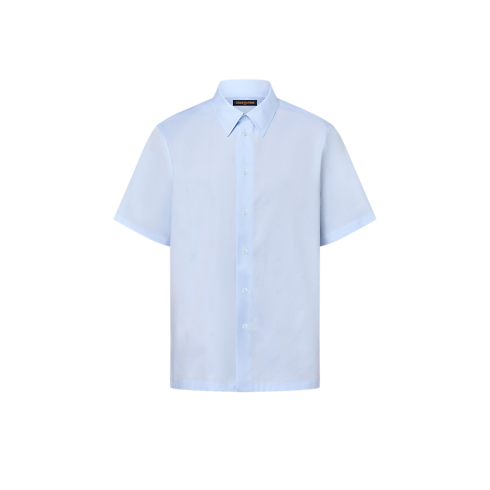 Ready-to-Wear Shirts LV BLason Printed Cotton Short-Sleeved Oxford Shirt | Louis Vuitton ® (Product zoom)