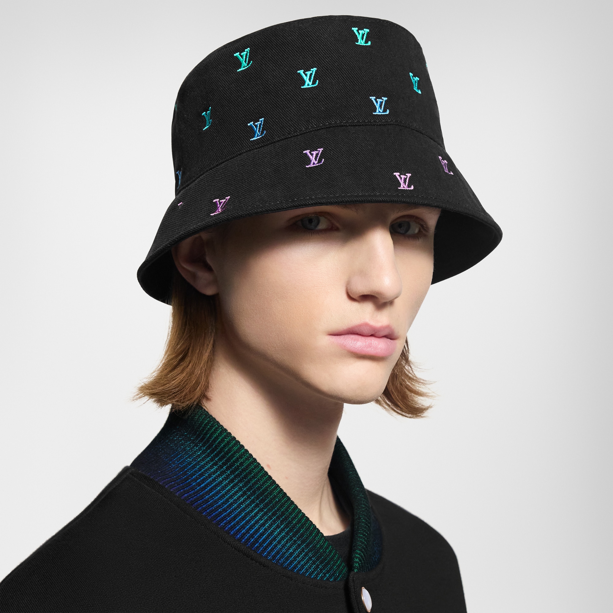 LV Blason Shading Denim Reversible Bucket Hat
