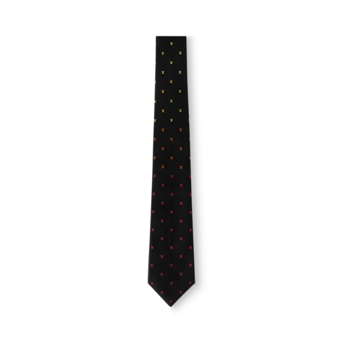 S00 Accessories Ties and Pocket Squares LV Blason Shading Tie | Louis Vuitton ® (Product zoom)