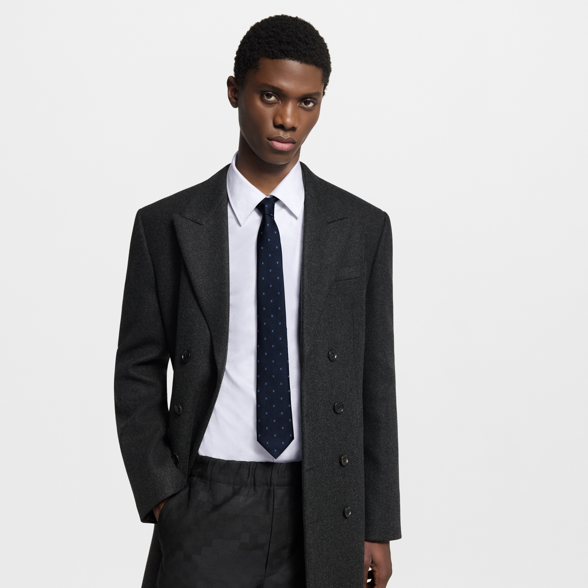 S00 Accessories Ties and Pocket Squares LV Blason Tie | Louis Vuitton ® (Product zoom)