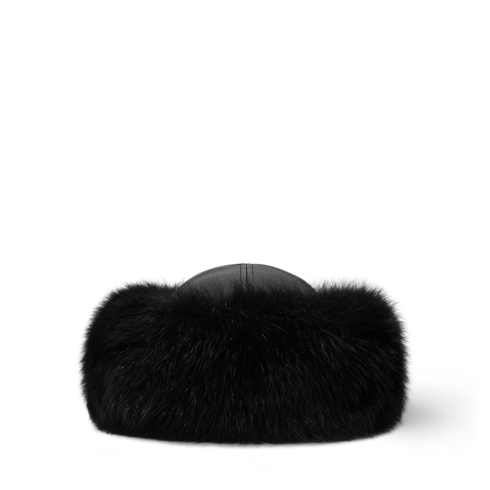 LV Bloom Fur Beanie Back View