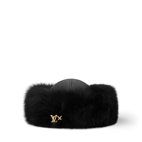 LV Bloom Fur Beanie Front View