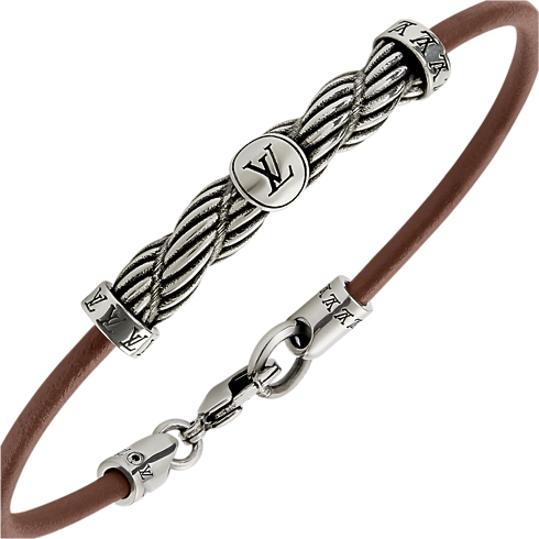 Other Leathers Accessories All Accessories LV Braids Leather Bracelet | Louis Vuitton ® (Product zoom)