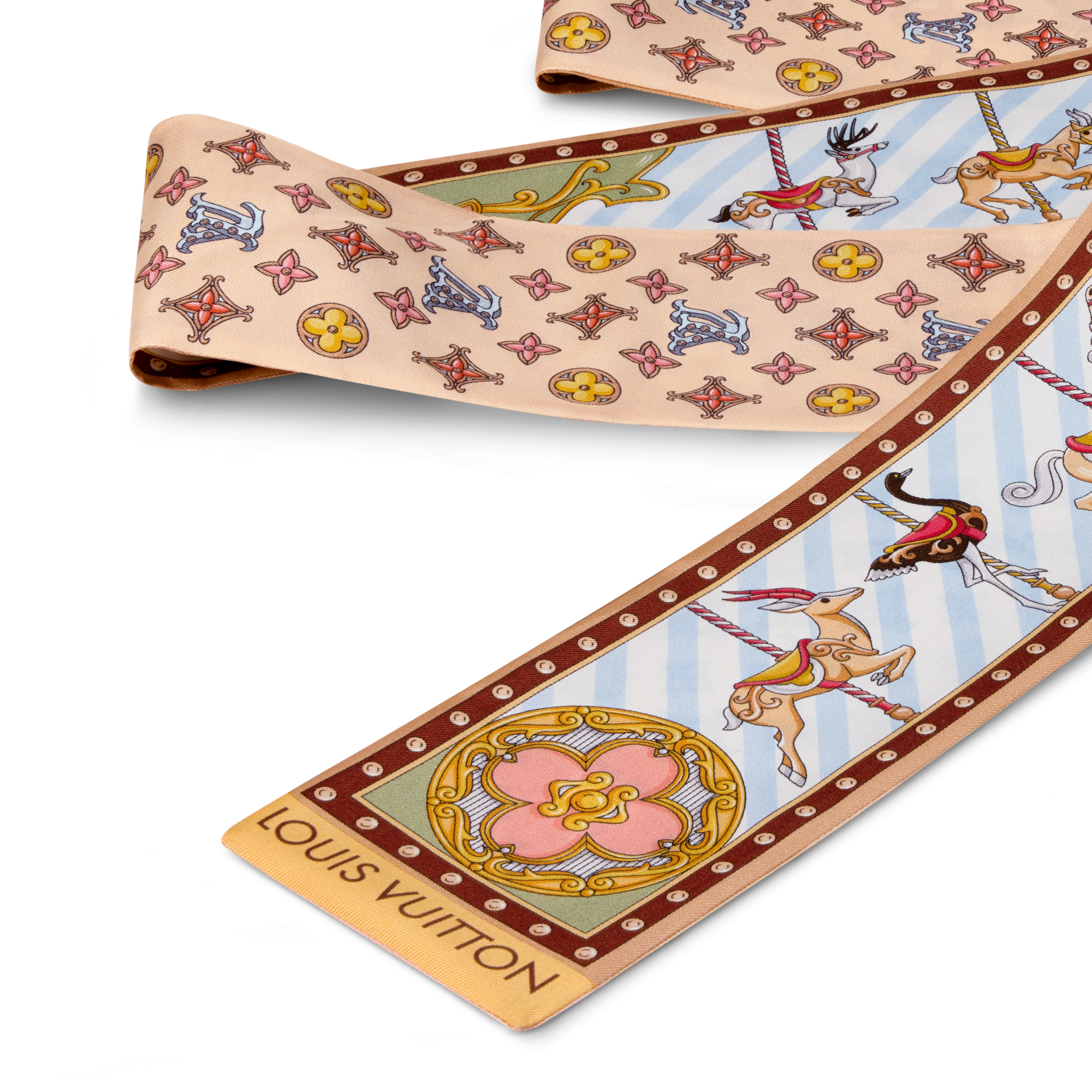 S00 Accessories Silk Squares and Bandeaus  LV Carrousel Bandeau | Louis Vuitton ® (Product zoom)