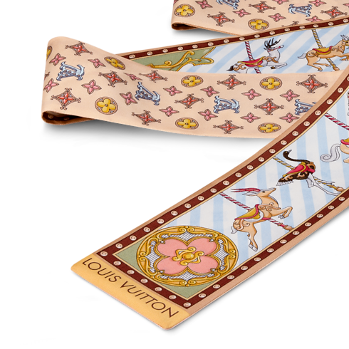 S00 Accessories Silk Squares and Bandeaus LV Carrousel Bandeau | Louis Vuitton ® (Product zoom)