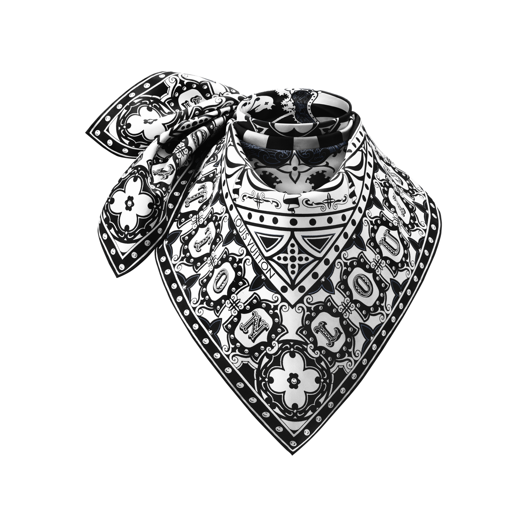S00 Accessories Silk Squares and Bandeaus  LV Carrousel Square 70 | Louis Vuitton ® (Product zoom)