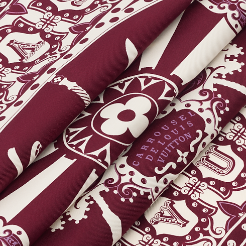 S00 Accessories Silk Squares and Bandeaus LV Carrousel Square 70 | Louis Vuitton ® (Product zoom)
