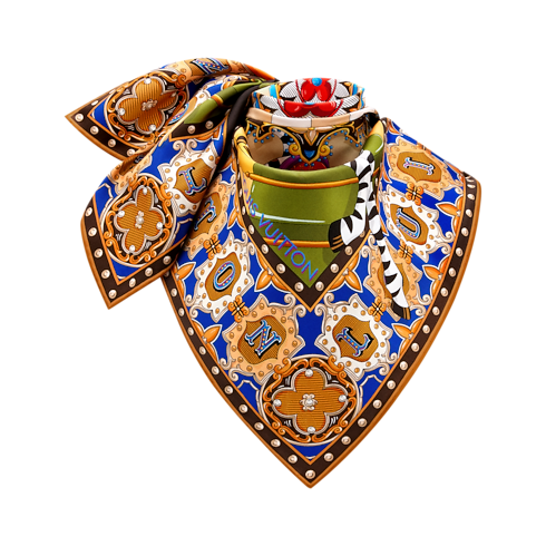 S00 Accessories Silk Squares and Bandeaus LV Carrousel Square 90 | Louis Vuitton ® (Product zoom)
