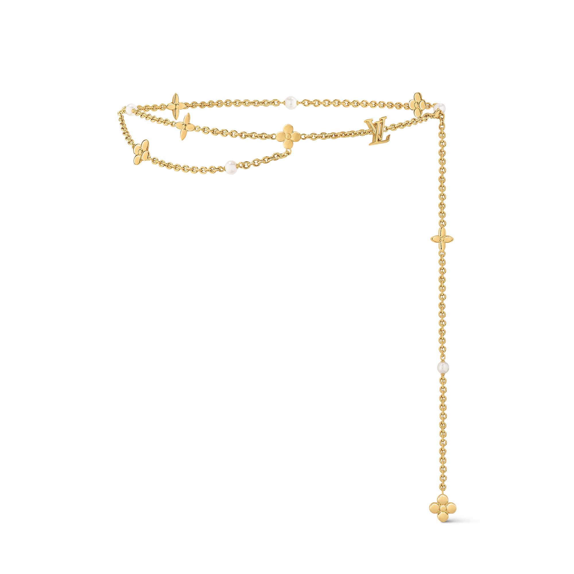 LV Chain Pearl Belt