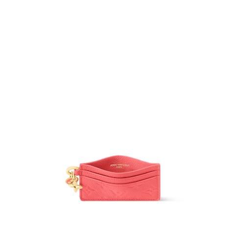 Monogram Empreinte Leather Small Leather Goods Newness LV Charms Card Holder | Louis Vuitton ® (Product zoom)