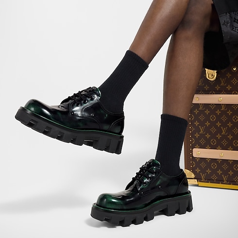 Shoes Buckles and Lace-Ups LV Checker Derby | Louis Vuitton ® (Product zoom)