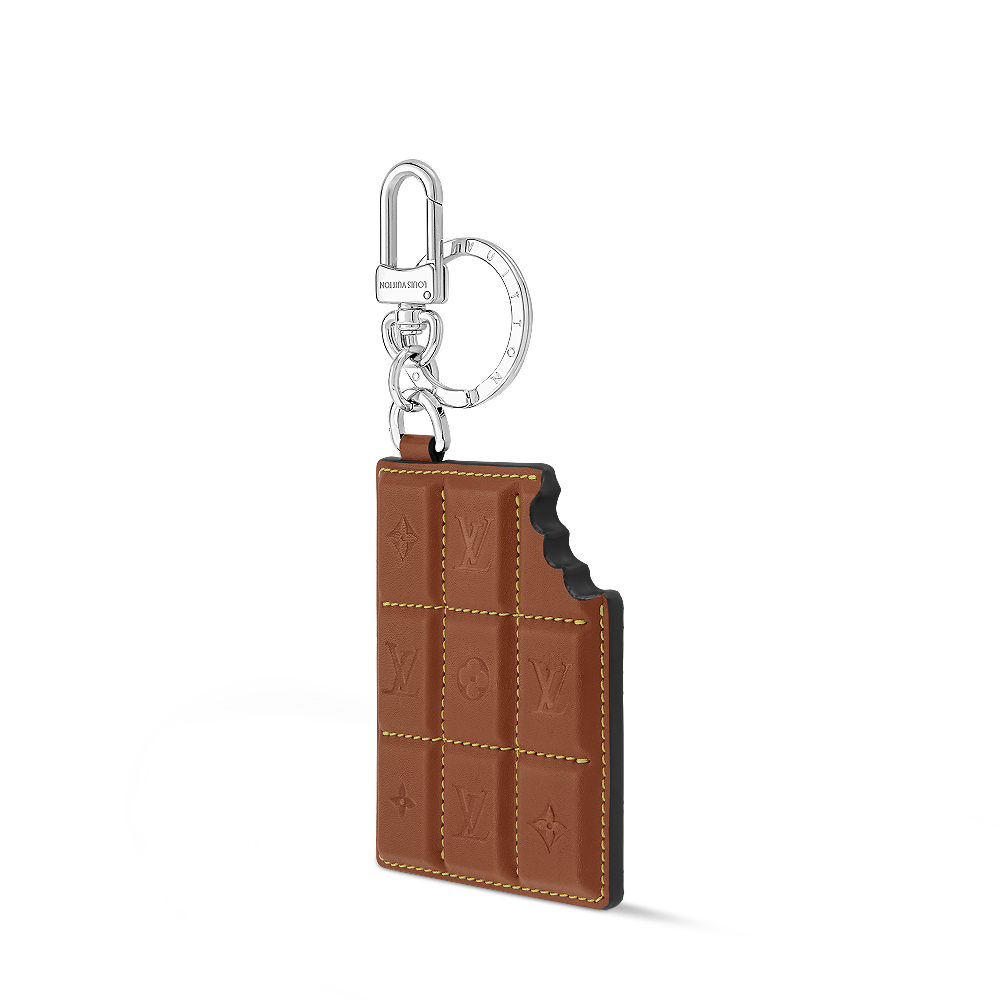 LV Chocolate Bar Figurine Key Holder And Bag Charm