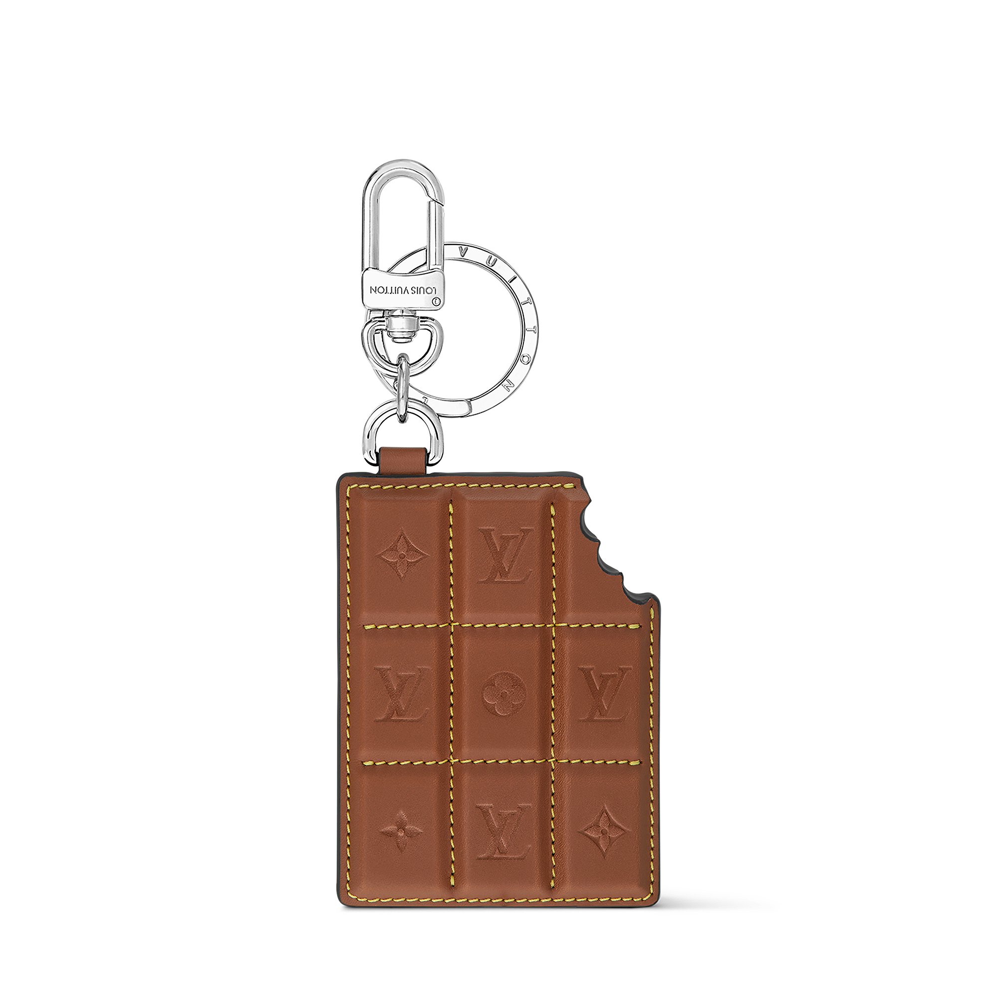LV Chocolate Bar Figurine Key Holder And Bag Charm