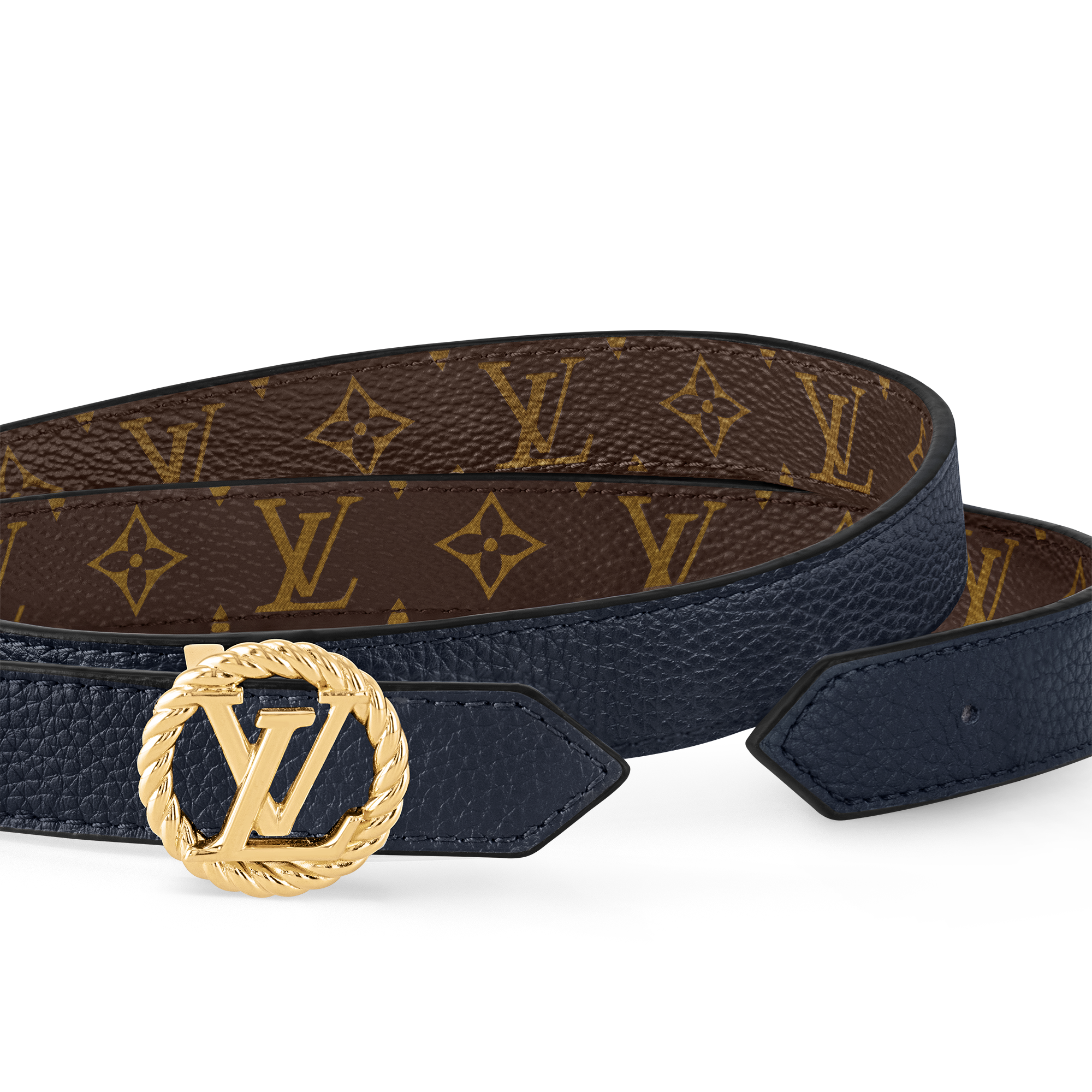 Monogram Accessories Belts LV Circle Nautical 20mm Reversible Belt | Louis Vuitton ® (Product zoom)