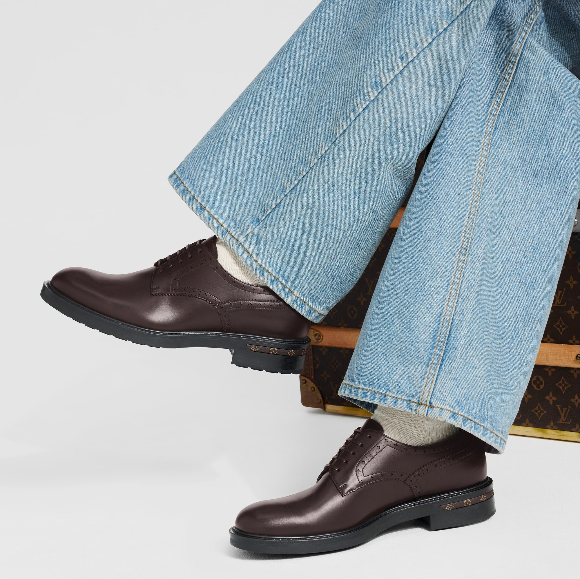 Louis Vuitton Men’s Capitol Derby Shoes 10. New LV Checker Derby - Men - Shoes | LOUIS VUITTON ® main image 4