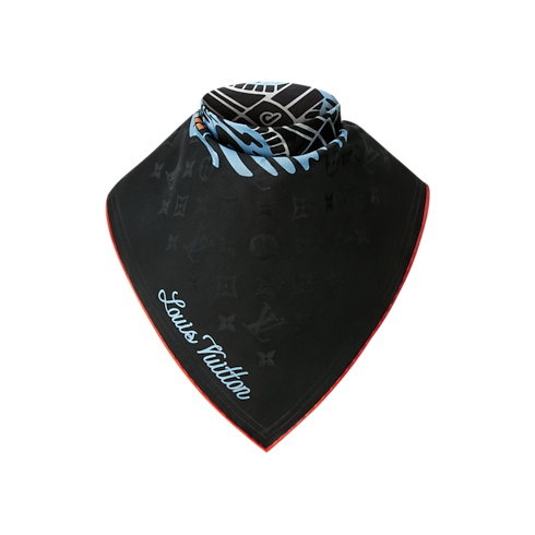 S00 Accessories Silk and Bandanas LV City Stamp Bandana | Louis Vuitton ® (Product zoom)
