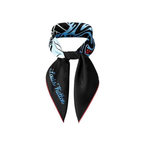 S00 Accessories Silk and Bandanas LV City Stamp Bandana | Louis Vuitton ® (Product zoom)