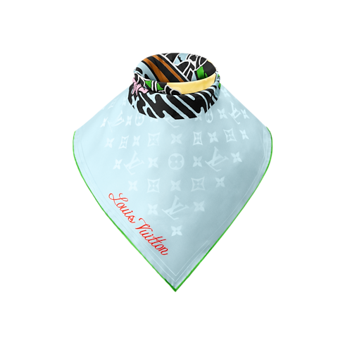 S00 Accessories Silk and Bandanas LV City Stamp Bandana | Louis Vuitton ® (Product zoom)