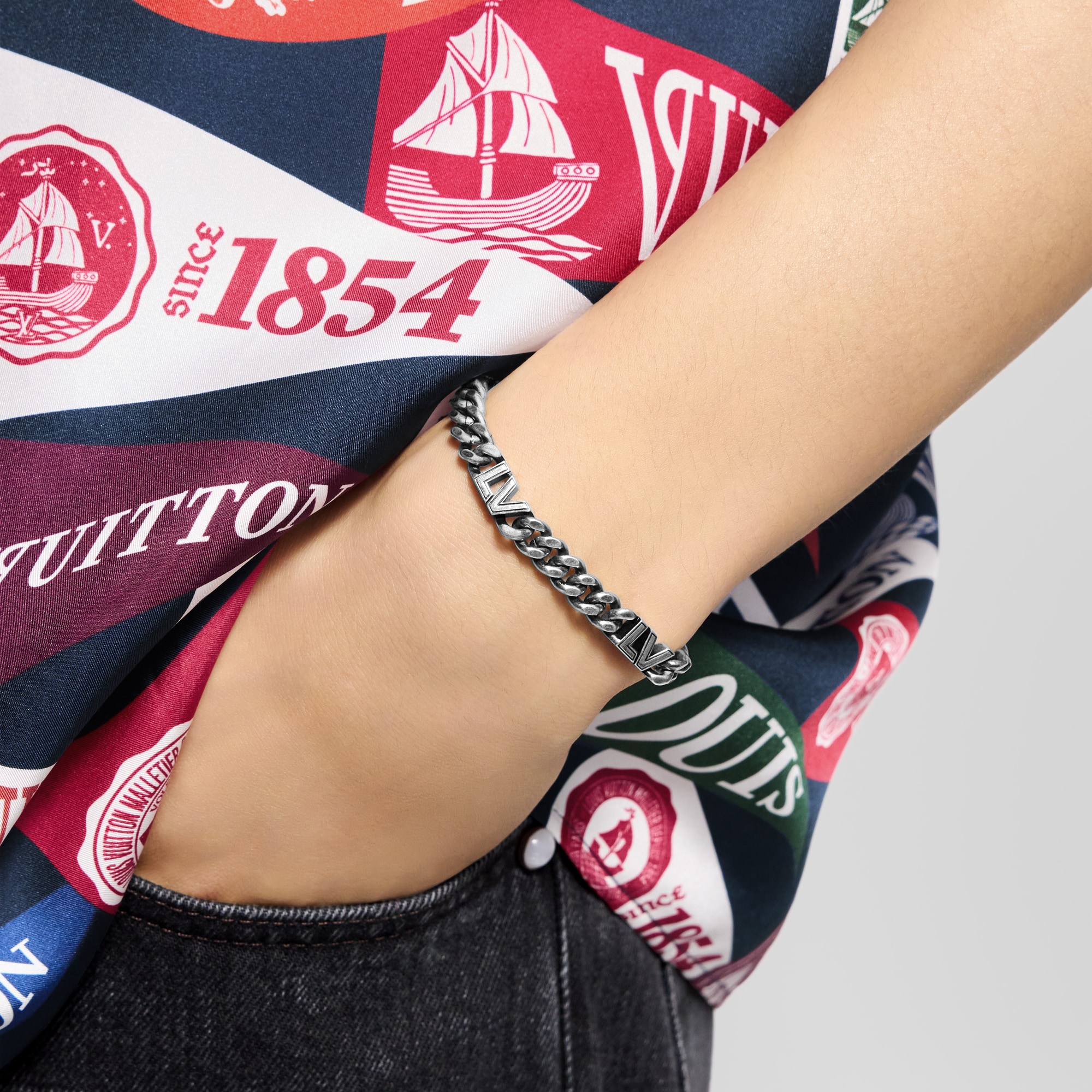 S00 Fashion Jewelry Bracelets LV Club Chain Bracelet | Louis Vuitton ® (Product zoom)