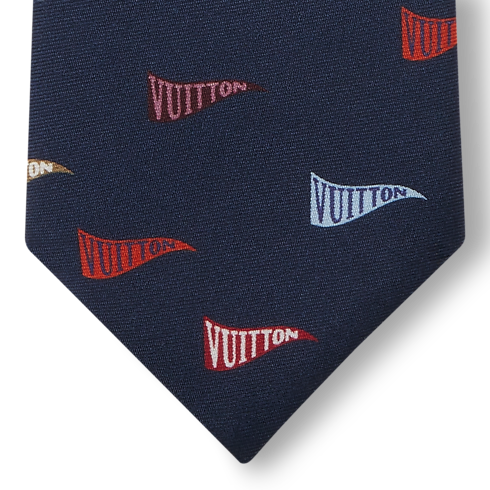 S00 Accessories Ties and Pocket Squares LV Club Flags Tie | Louis Vuitton ® (Product zoom)