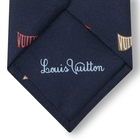 S00 Accessories Ties and Pocket Squares LV Club Flags Tie | Louis Vuitton ® (Product zoom)