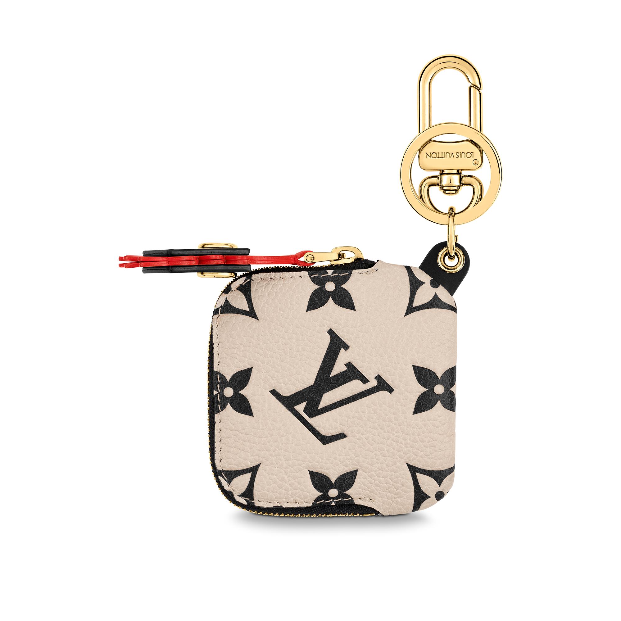 lv crafty square pouch bag charm and key holder