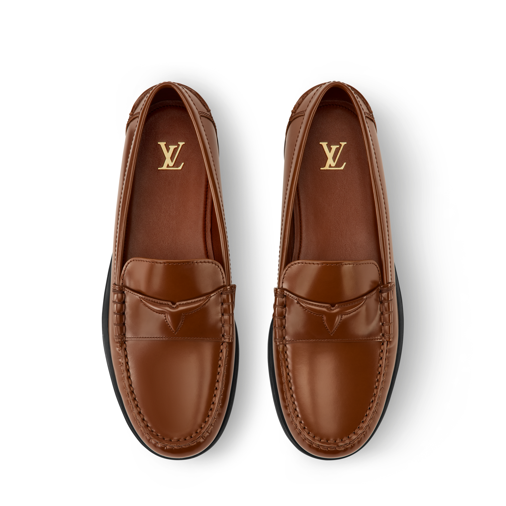 Louis Vuitton Tan Loafers with Red and Blue Detail size 8M Louis Vuitton Men main image 2