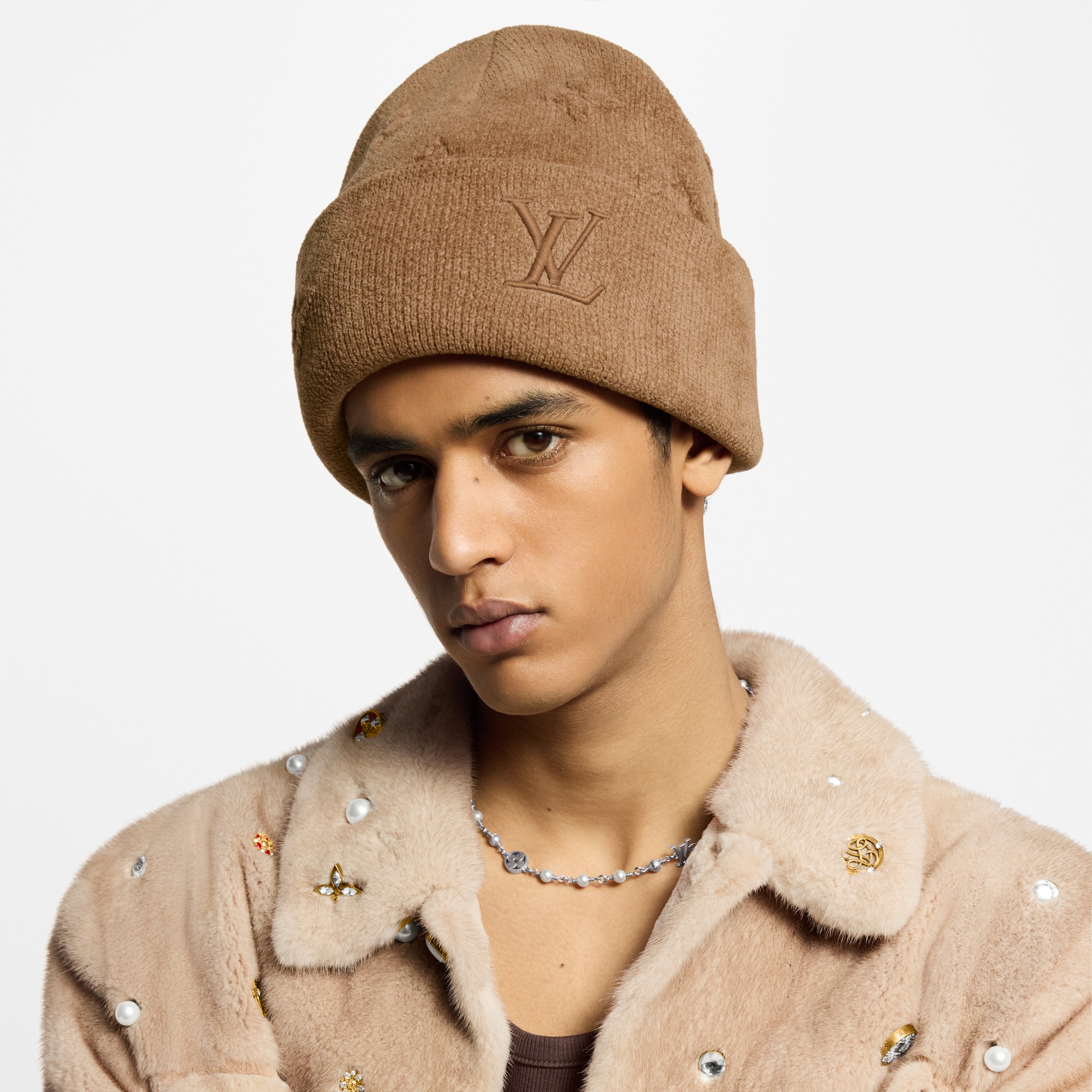 S00 Accessories Hats, Beanies and Gloves LV Crush Monogram Beanie | Louis Vuitton ® (Product zoom)