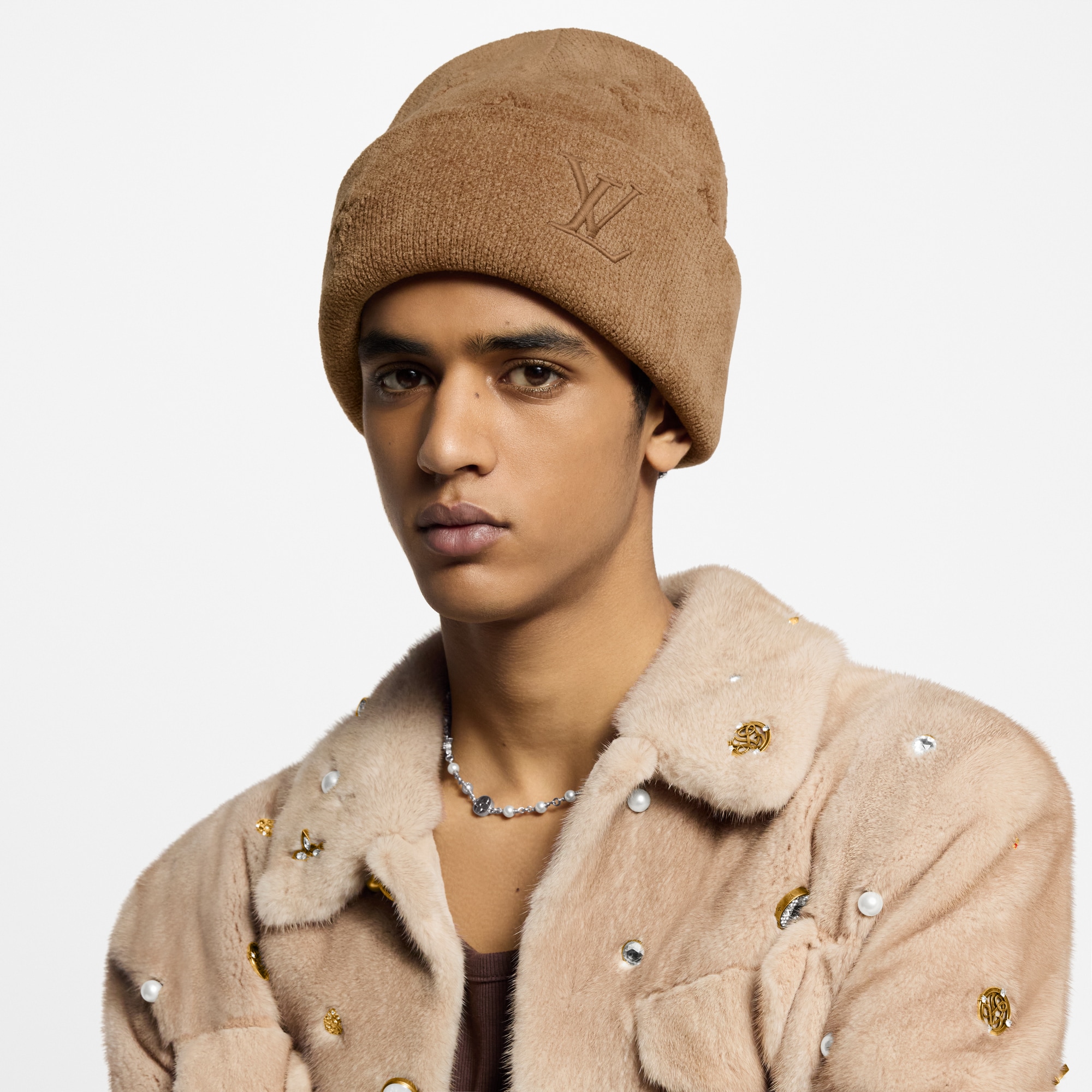 S00 Accessories Hats, Beanies and Gloves LV Crush Monogram Beanie | Louis Vuitton ® (Product zoom)