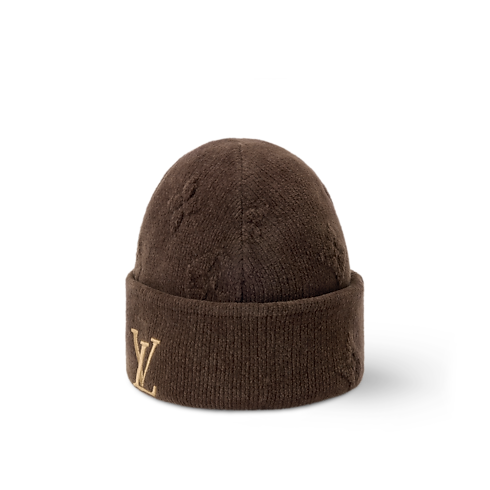 S00 Accessories Hats, Beanies and Gloves LV Crush Monogram Heritage Beanie | Louis Vuitton ® (Product zoom)