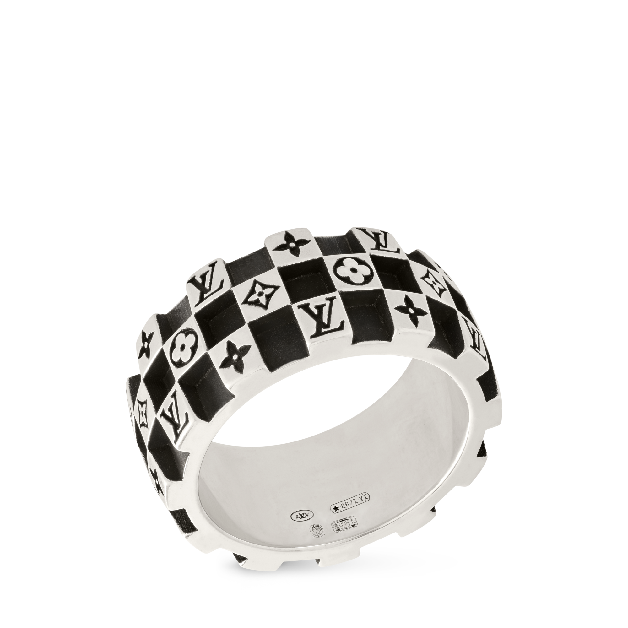 S00 Fashion Jewelry Rings LV Damier Ring | Louis Vuitton ® (Product zoom)