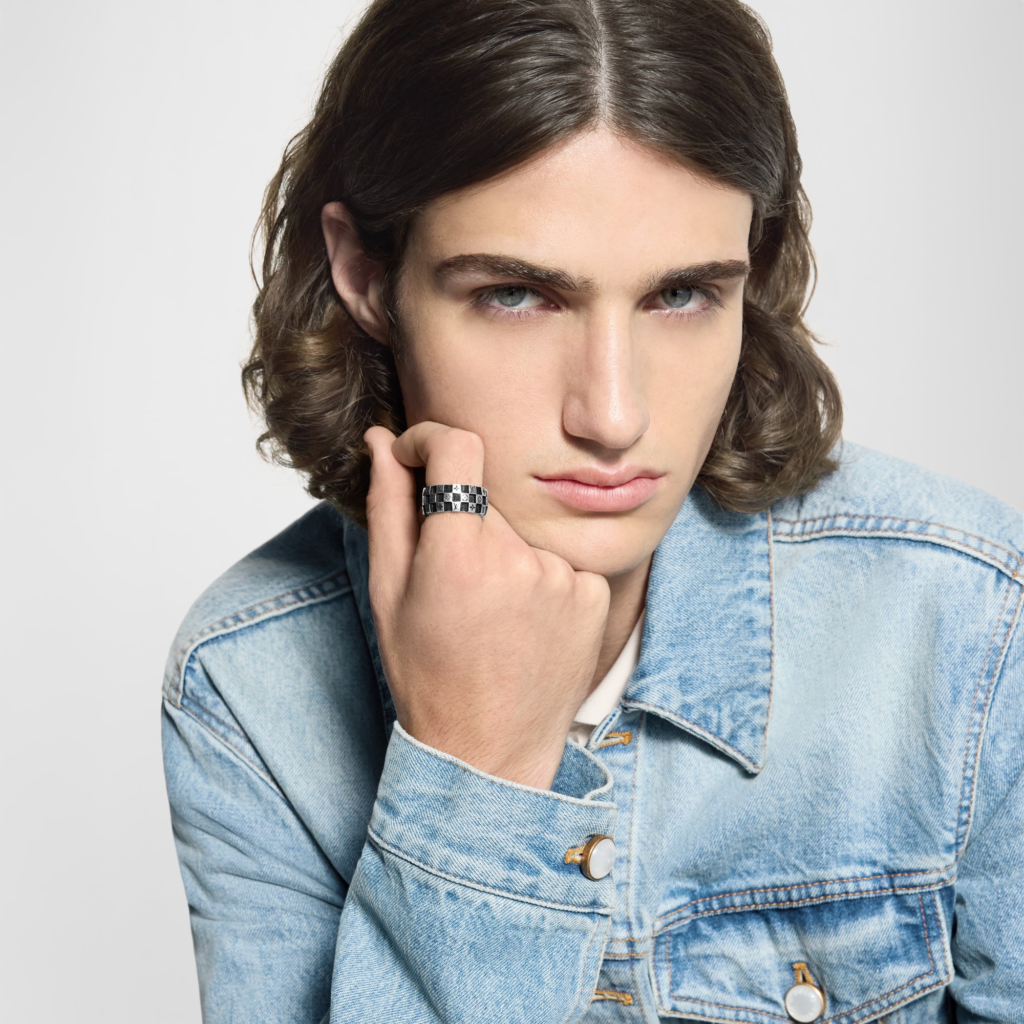 S00 Fashion Jewelry Rings LV Damier Ring | Louis Vuitton ® (Product zoom)