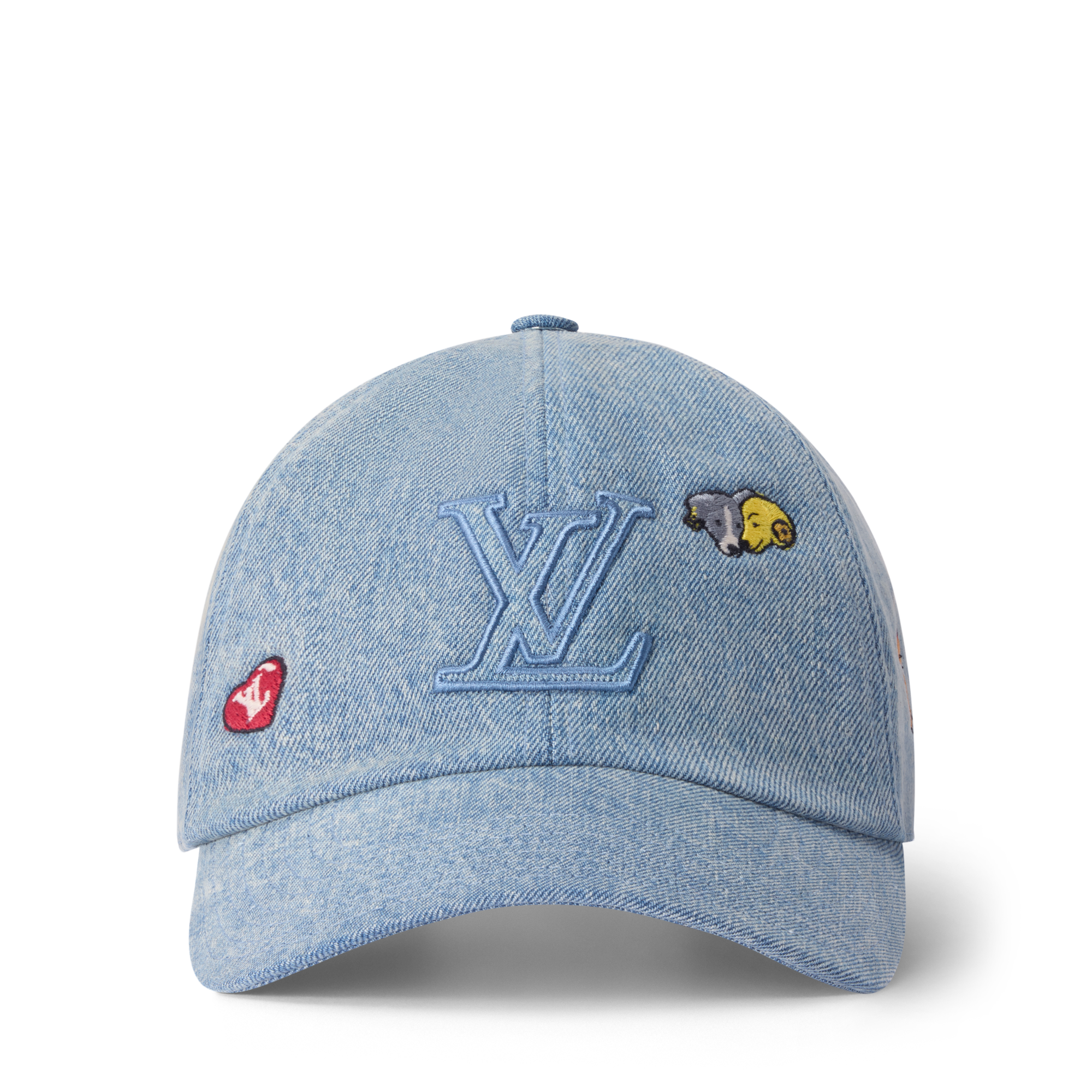 Louis Vuitton Denim and Leather Flower Cap LV Flower Washed Cap . - Accessories | LOUIS VUITTON main image 4