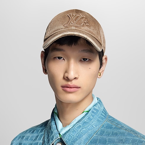 S00 Accessories Hats, Beanies and Gloves LV Denim Washed Cap | Louis Vuitton ® (Product zoom)