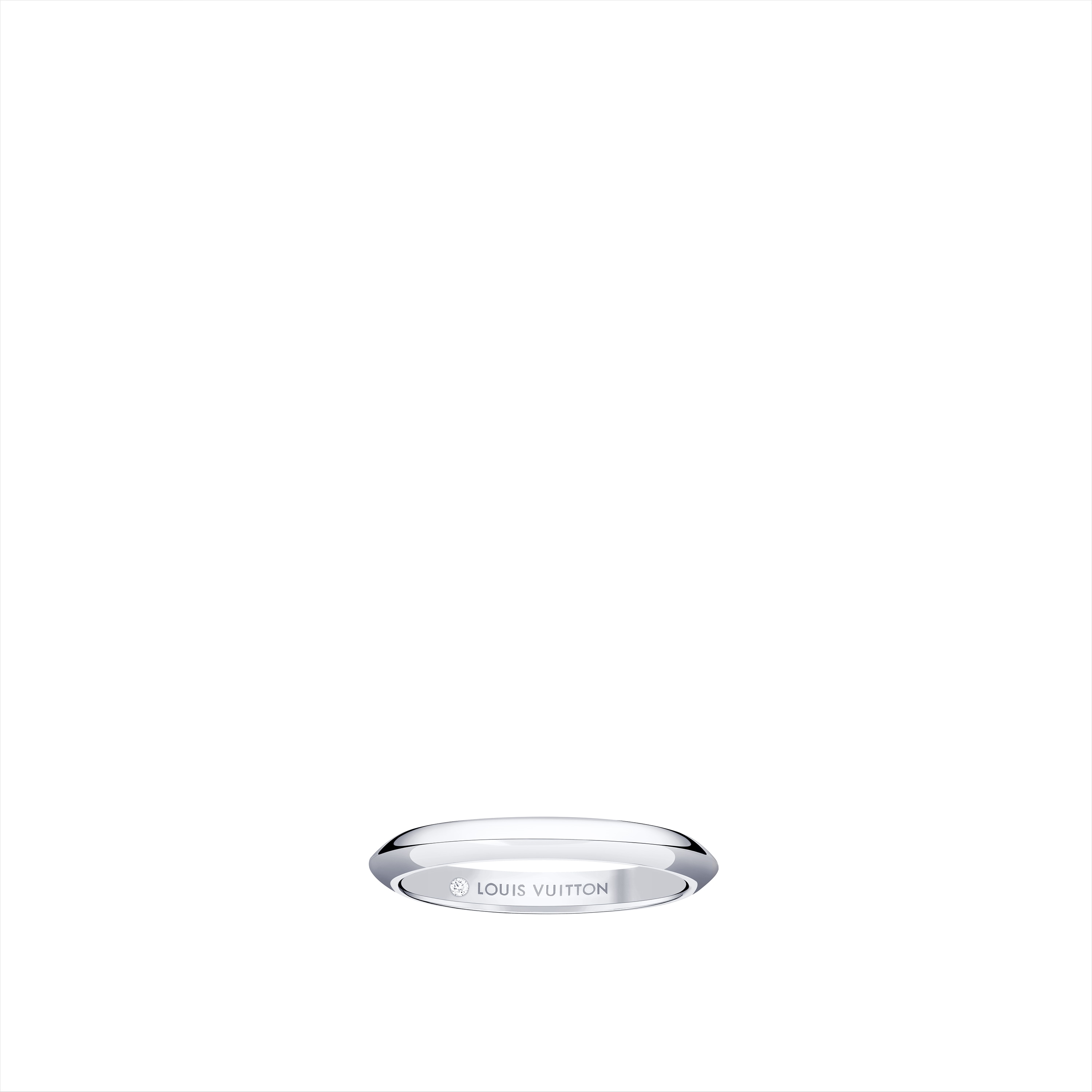  Categories Wedding Bands LV Diamonds 2.5mm Band, Platinum | Louis Vuitton ® (Product zoom)