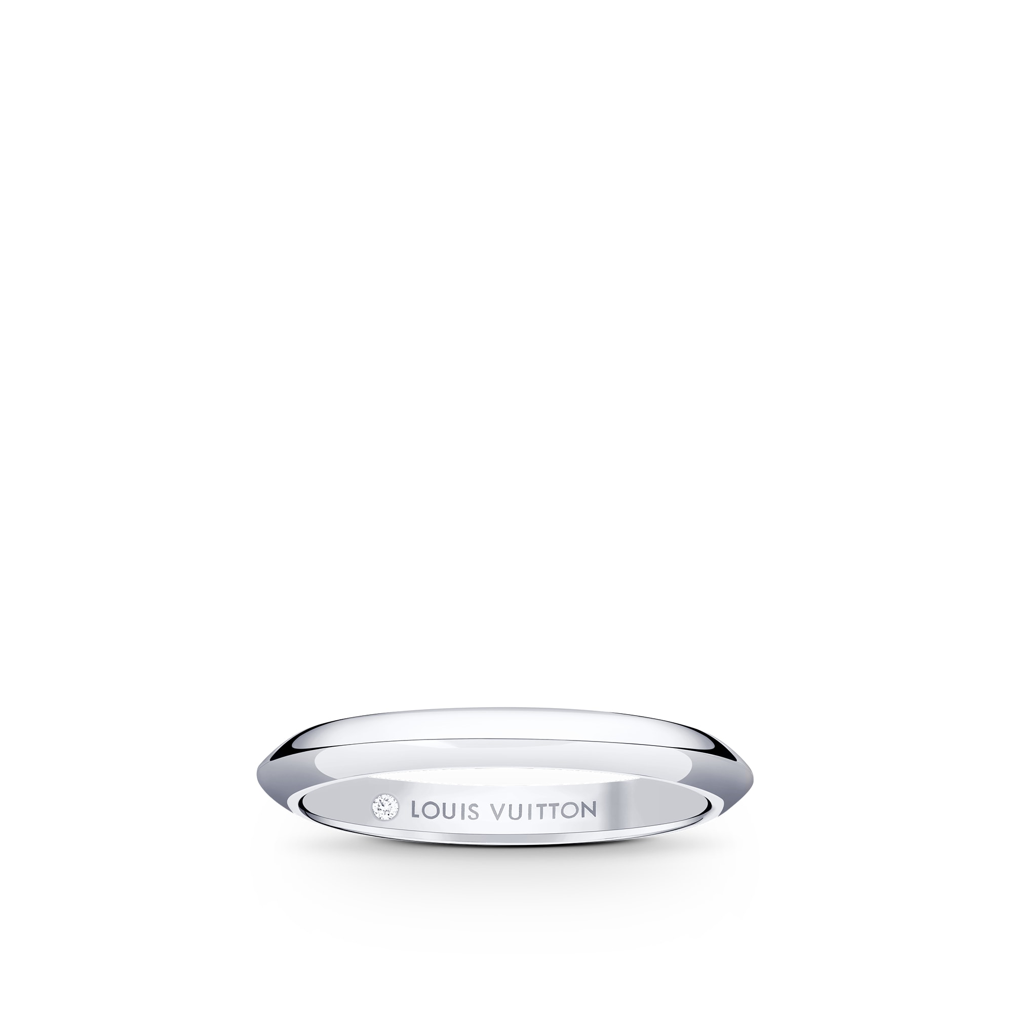  Categories Wedding Bands LV Diamonds 2.5mm Band, Platinum | Louis Vuitton ® (Product zoom)