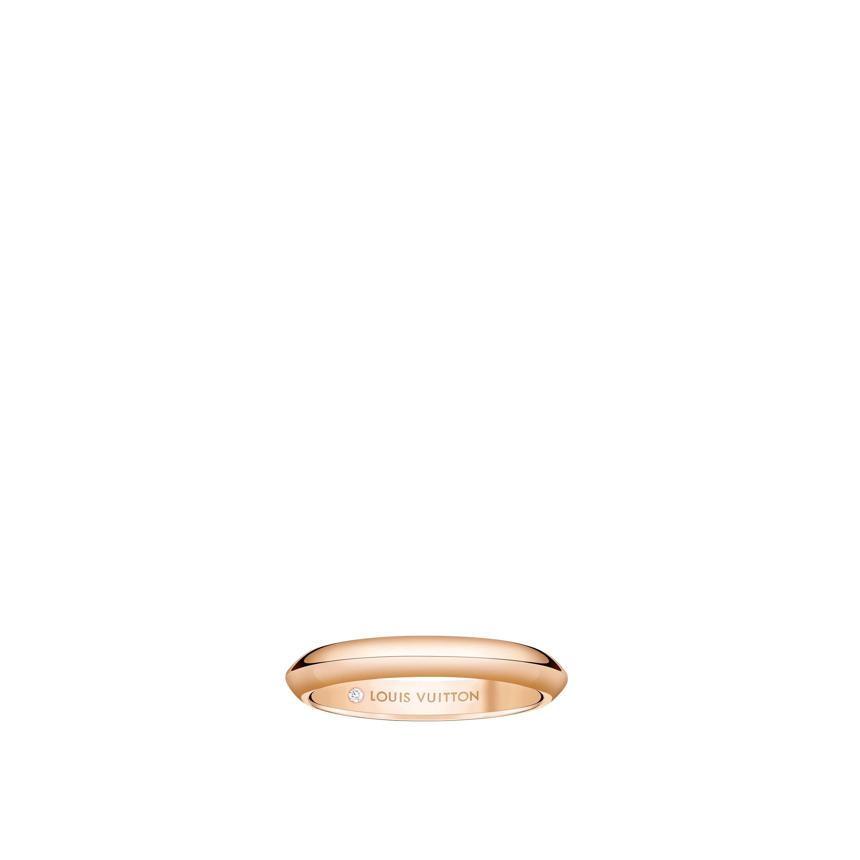  Categories Wedding Bands LV Diamonds 3mm Band, Pink Gold | Louis Vuitton ® (Product zoom)