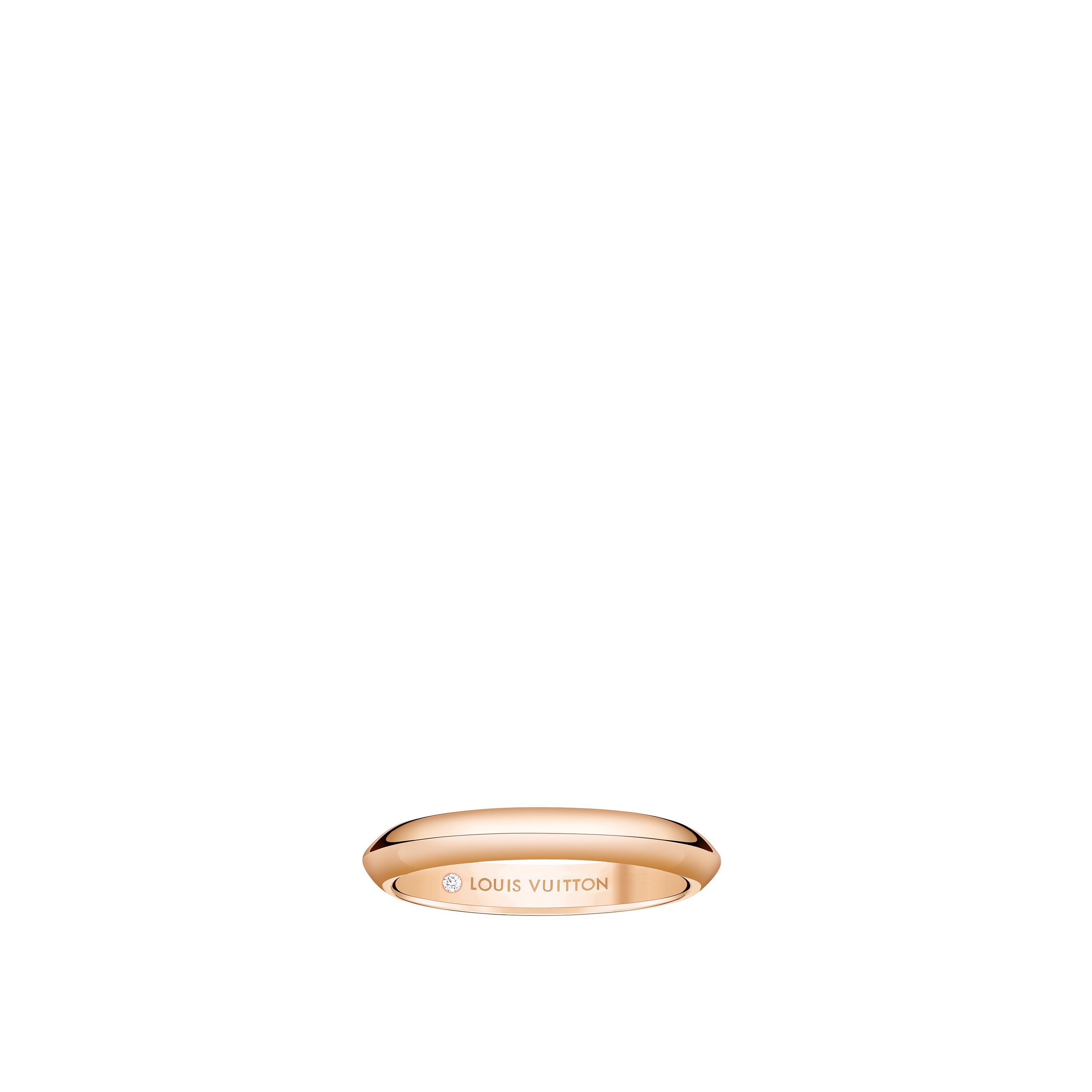  Categories Wedding Bands LV Diamonds 3mm Band, Pink Gold | Louis Vuitton ® (Product zoom)