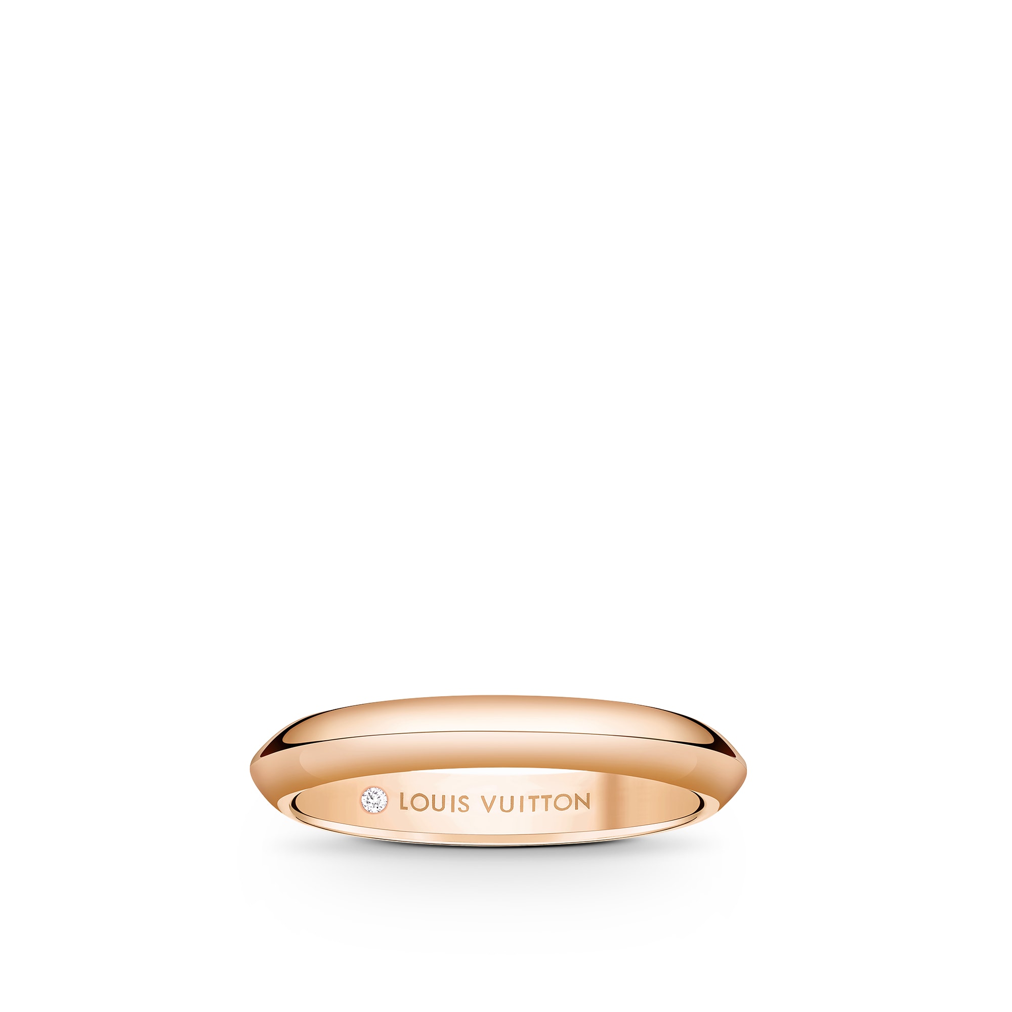  Categories Wedding Bands LV Diamonds 3mm Band, Pink Gold | Louis Vuitton ® (Product zoom)